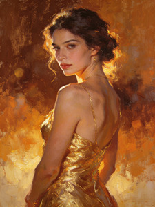 Reproducción Famosa de Contemplación Silenciosa, Pintura al Óleo de Retrato Impresionista Hecha a Mano Personalizada de B&C <span class=keywords><strong>ART</strong></span>, Lienzo Decorativo para el Hogar - Product Image 4