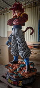 Statue Dragon Ball GT 1:1 grandeur nature sur mesure <span class=keywords><strong>Super</strong></span> <span class=keywords><strong>Saiyan</strong></span> 4 <span class=keywords><strong>Gogeta</strong></span> avec base en roche, <span class=keywords><strong>figurine</strong></span> d'anime de collection - Product Image 5