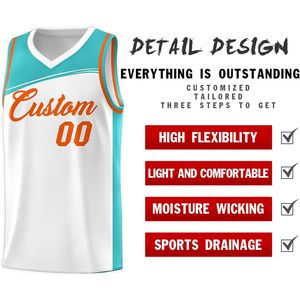 Conjunto de Camiseta de Baloncesto Personalizada con Nombre y Número, Cuello en V, Transpirable, Ropa Deportiva Unisex para Adultos - Product Image 2