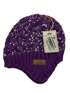 Excellent Quality LANDBAS LUH-11625 100% Acrylic Knitting Rainbow Beanie 56-58CM Leather Patch Printing Plain Knit Cable <b>Hat</b> Cap - Product Image 5