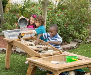 Juegos de Agua de Madera para Exteriores para Preescolar Montessori, <span class=keywords><strong>Juego</strong></span> de Mesa para Niños, <span class=keywords><strong>Juego</strong></span> de Agua para Bosque Escolar, <span class=keywords><strong>Juego</strong></span> de Arena y Barro - Product Image 2