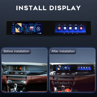 Lecteur multimédia de voiture Android à double écran tactile de 21 pouces avec CarPlay, GPS 360°, autoradio pour BMW F10 F11