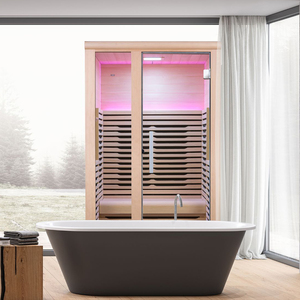 Sauna intérieur pleine grandeur Sauna infrarouge chambres Home Spa Detox Therapy Tapis de sol chauffant amélioré Cabine infrarouge renforcée pour 1 personne - Product Image 6