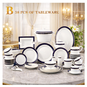 Keramisch Ramadan feest servies voor kinderen met gouden inleg, lekvrij ontwerp & keukengerei - Product Image 6