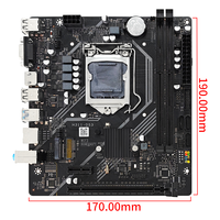 Carte mère de bureau H311, chipset B250, LGA1151, double canal DIMM, 16 Go DDR3, compatible I3 I5 I7