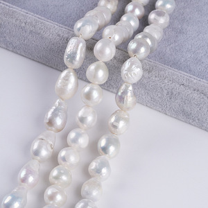 Wholesale 10-12mm Edison Tail Natural Freshwater White <b>Loose</b> <b>Pearls</b> Button Shape Handmade DIY Necklace Materials Spot Promotion - Product Image 5