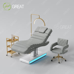 Lujosa mesa de masaje rosa con 3 motores, calefacción eléctrica, cama facial cosmética, nuevo diseño moderno, terapia de tratamiento, cama médica - Product Image 5