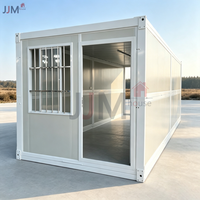 Maison modulaire préfabriquée pliable JJM de 20 pieds en acier galvanisé avec panneaux sandwich EPS pour usage hôtelier