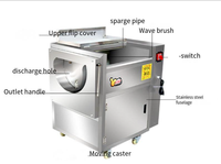 Industriële aardappel- en cassave-schilmachine en -wasmachine voor groenten