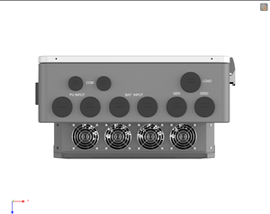 ระบบโซลาร์เซลล์แบบไฮบริด NEP 8-12KW สำหรับบ้านพักอาศัย  230V แบบเชื่อมต่อกับระบบไฟฟ้าสาธารณะ  ระบบสามเฟสเดี่ยว  48Vdc  จอแสดงผล LCD แบบคู่  6KW MPPT  พร้อม WiFi - Product Image 3