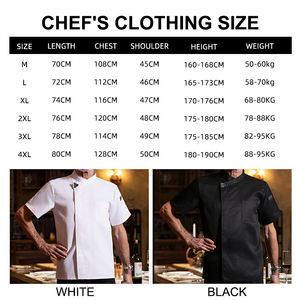 Factory Short-sleeved Chef <b>Uniforms</b> Custom Logo Breathable Chef Clothing Short-sleeved Men Hot Pot Restaurant Chef Shirt - Product Image 3