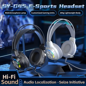 Auriculares para Juegos SY-G45 con Cable, USB, Micrófono, RGB LED, para <span class=keywords><strong>PC</strong></span>, Portátil, Ordenador - Product Image 2