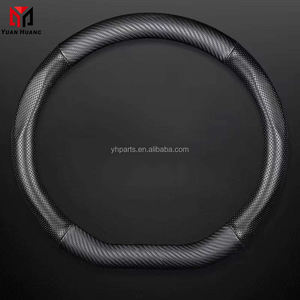 Cubierta Universal para volante de coche, fibra de carbono, cuero, tridimensional, antideslizante, <span class=keywords><strong>Timple</strong></span> y accesorios de moda para coche - Product Image 2