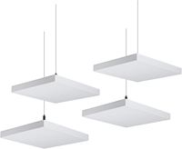 Panneaux acoustiques modernes en fibre de polyester absorbant le son pour plafond, salon, salle de conférence