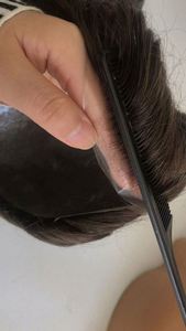 <strong>Highlight</strong> Color Thin PU Skin Base Natural Human <strong>Hair</strong> <strong>Men's</strong> Toupee - Product Image 2