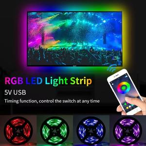 5m USB 5V SMD5050 60leds/m <strong>RGB</strong> TV Backlight <strong>LED</strong> Strip with <strong>Wireless</strong> Music Remote <strong>Controller</strong> - Product Image 5