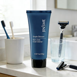 Nettoyant moussant pour le visage quotidien pour homme, marque privée, hydratant, exfoliant, régulateur de sébum, nettoyant les pores, raffermissant - Product Image 1