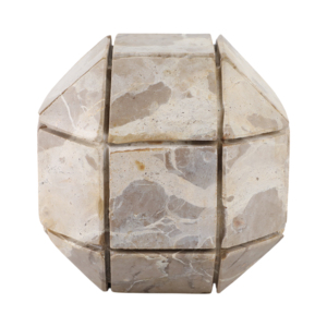 Ornamento geometrico moderno in marmo scolpito per decorazioni per la casa, bagno, ufficio, soggiorno, mensola, tavolino da caffè - Product Image 1