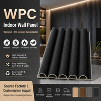 Panneau mural décoratif WPC à texture bois naturel, moderne, imperméable et ignifuge, pour fond TV et cloison intérieure domestique