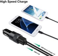 Produits les plus vendus, moule privé, CE FCC Rohs QC, chargeur de téléphone portable pour voiture à charge rapide 18W