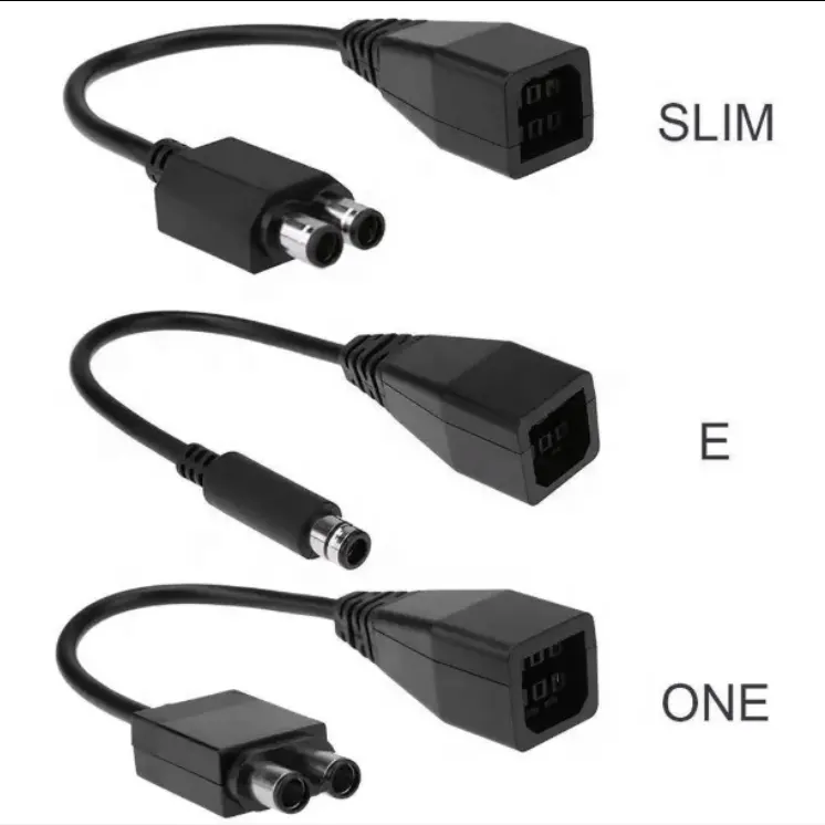 Utilizado para Xbox 360 a Xbox Slim One E Adaptador de corriente CA Cable convertidor Cable de transmisión Accesorios de cable flexible