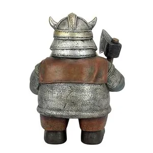 Statue de personnage en résine, Viking <span class=keywords><strong>nordique</strong></span>, Gnome <span class=keywords><strong>nordique</strong></span>, Figurine de jardin, Sculpture de gnome, Figurines de Viking, Ornements d'<span class=keywords><strong>elfe</strong></span> pour jardin - Product Image 3