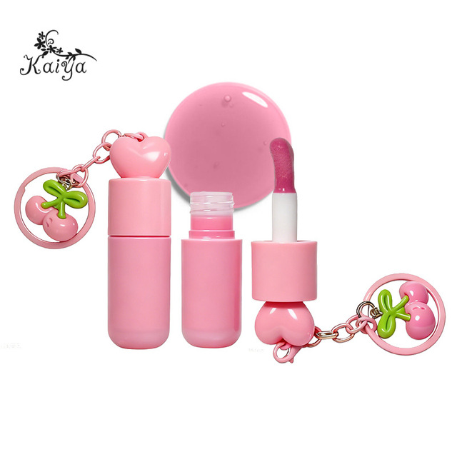 Custom Cross-border Makeup Lip Oil & Glaze Moisturizing Water-glow Plump Heart-shaped Colored Lip Balm