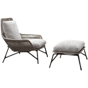 <span class=keywords><strong>Fauteuil</strong></span> blanc <span class=keywords><strong>de</strong></span> meubles en aluminium <span class=keywords><strong>de</strong></span> patio <span class=keywords><strong>de</strong></span> <span class=keywords><strong>jardin</strong></span> extérieur moderne avec la couverture <span class=keywords><strong>de</strong></span> corde - Product Image 6