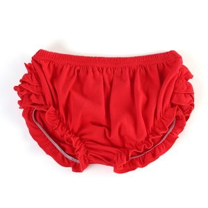 Monogram, хлопковый белый эластичный подгузник для девочек с вышитыми краями - Product Image 4