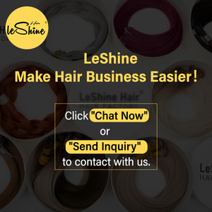 LeShine Genius Weft Hair extension capelli umani a doppio disegno 100% capelli umani Remy vergini russi Genius - Product Image 6