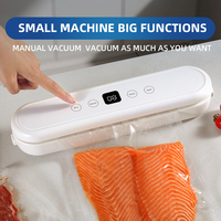 QH-69 Mini Scelleuse Sous Vide Électrique Portable Compacte avec Indicateur LED Automatique, Coupe-Sacs et Affichage de l'Heure