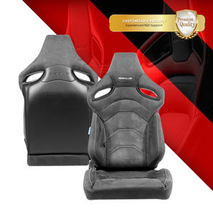 Lujoso asiento OEM SSCUS Uniq Alcantara diseñado para montaje universal con estructura ergonómica inspirada en las carreras - Product Image 1