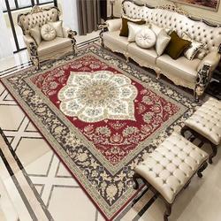 Tapis de luxe 3D imprimé en fausse laine épaisse style persan et tapis médaillon pour salon - Meilleure vente 0069 - Product Image 6
