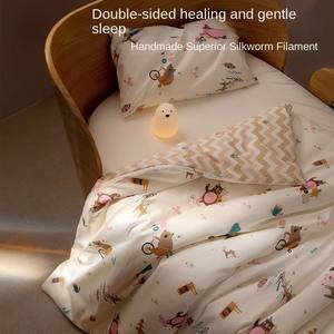 Juego de Ropa de <span class=keywords><strong>Cama</strong></span> de Algodón Lavado con Certificación HSC GOTS Oeko-TEX, Juego de Funda Nórdica Completo de 4 Piezas, Juego de Cubrecama <span class=keywords><strong>Infantil</strong></span> - Product Image 1