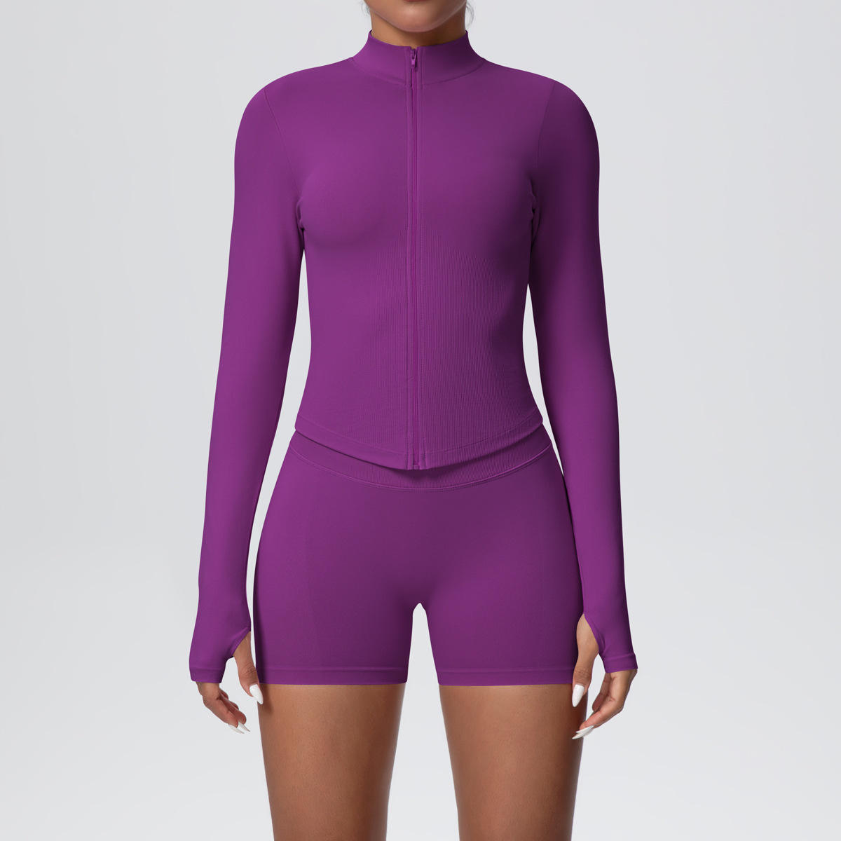 เสื้อแจ็คเก็ตสีลาเวนเดอร์