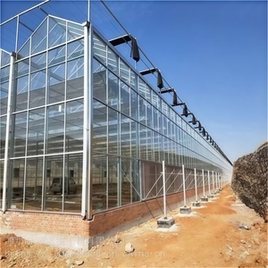 Invernadero agrícola de vidrio grande tipo Skyplant Venlo, ecológico para exposiciones de cría de semillas, restaurantes, vidrio de casa <span class=keywords><strong>verde</strong></span> - Product Image 3
