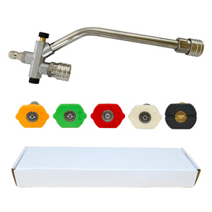 Pistolet à mousse haute pression double fonction avec 5 buses colorées, lance à mousse, pistolet à eau, connecteur rapide 1/4 pouce - Product Image 3