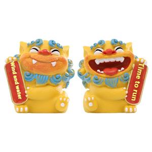 Artesanía de resina ecológica, estatua de León, adorno pequeño para decoración del hogar, escritorio, té, mascota, León, despertar, figuritas de recuerdo de viaje - Product Image 5