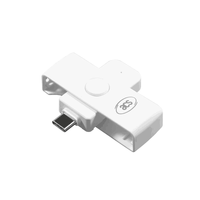 Lector y Grabador de Tarjetas con Chip EMV IC USB Tipo C Portátil, Pequeño y Elegante, Modelo ACR39U-NF