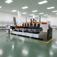 Máquina de Grabado de Piedra Rotativa de Seis Cabezas JK con PLC, Longitud Máxima de Corte de 3200 mm, Potencia de 5.5 kW, Grosor Personalizable, Fácil Operación