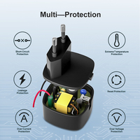 2025 Prise Européenne 5vdc 1a Chargeur 5v 2a Chargeur Usb avec CE EMC LVD ROHS REACH 60601 61558 Standard