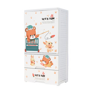 <span class=keywords><strong>ตู้</strong></span>เสื้อผ้าแบบลิ้นชักสไตล์การ์ตูนสำหรับเด็ก,จัดเรียงได้3/4/5ชั้นแบบทันสมัยขนาด58ซม. - Product Image 1