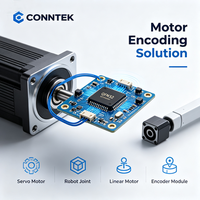 CONNTEK KTM5800 Processeur d'encodeur 30 bits prenant en charge 1 à 4096 paires de pôles, auto-calibrage non linéaire, double ADC SAR 16 bits 2 MHz 360