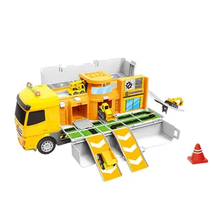 カラフルで高品質なコンテナトラックのおもちゃ輸入車のおもちゃプライベート楽しい教育玩具