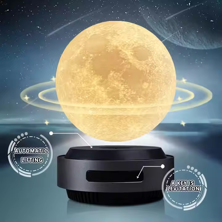 Black  Auto Lift Moon Lamp