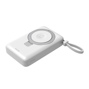 Batterie externe 10000 mAh avec câble Type-C intégré, chargeur sans fil 15W PD à charge rapide, pack de batterie portable avec chargeur de montre 2W pliable - Product Image 5