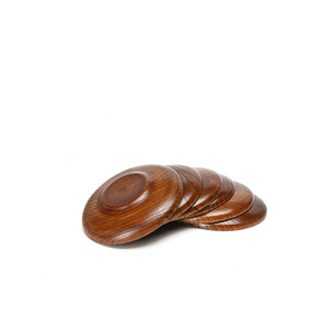 Di alta qualità rotonda 100% piatto di legno popolare piatto LOGO personalizzato piatto di cibo - Product Image 3