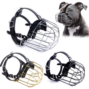 Bozales para Perros Anti-mordeduras, Anti-ingestión Accidental, para Rottweiler, Bulldog Francés, Caneletero, Perros Medianos y Grandes, Anti-ladridos, de Hierro - Product Image 1