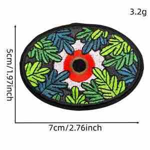 Écusson brodé original de style américain, motif œil gothique, pour vêtements et réparation de bagages, en polyester, fabriqué en Chine - Product Image 6