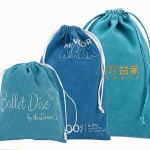 Sac à bijoux et cosmétiques en velours satiné avec fermeture à cordon Emballage cadeau recyclable Personnalisable - Product Image 2